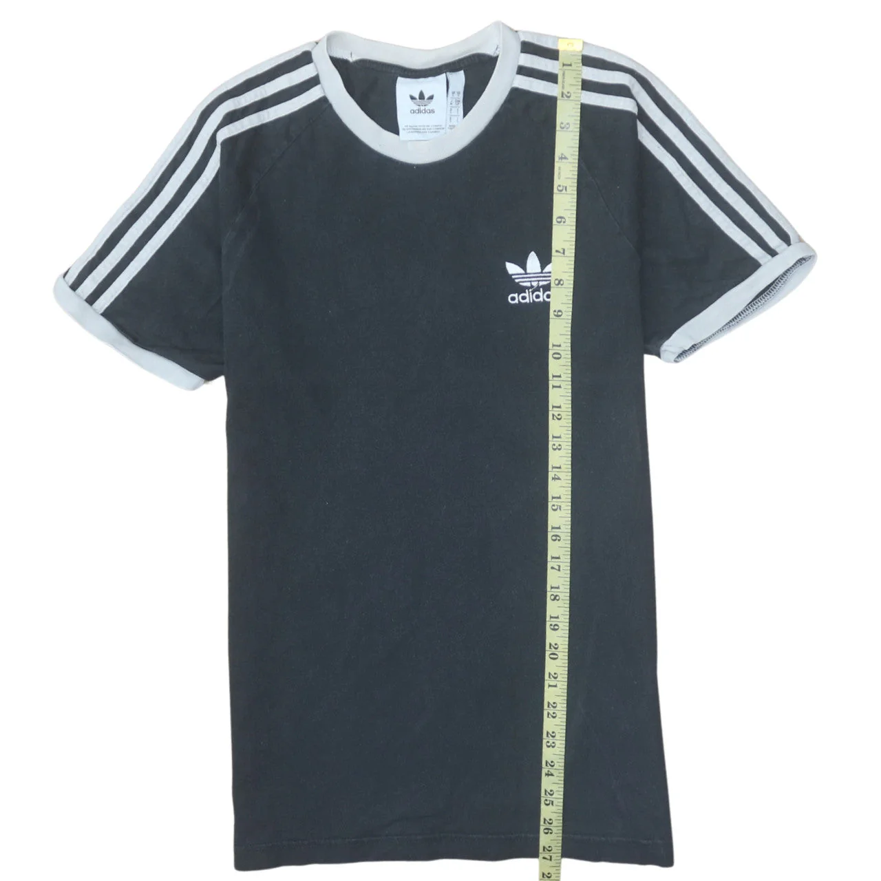 Adidas Men's Black Short Sleeve Crew Neck Retro Sports T-Shirt Size S - Image 2