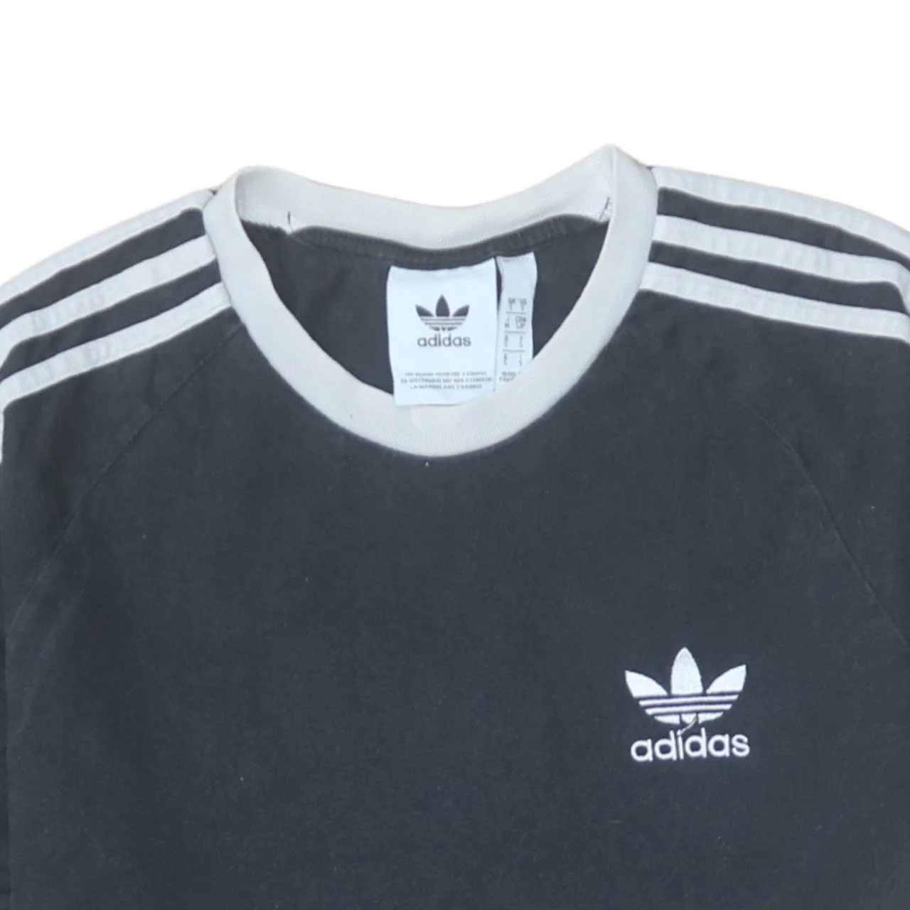 Adidas Men's Black Short Sleeve Crew Neck Retro Sports T-Shirt Size S - Image 8
