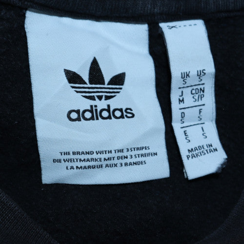 Adidas Men's Black Small Crew Neck Pullover Sweatshirt - Image 5