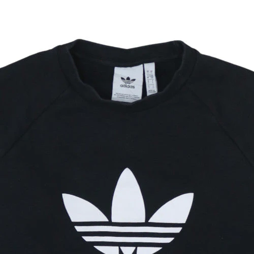 Adidas Men's Black Small Crew Neck Pullover Sweatshirt - Image 8