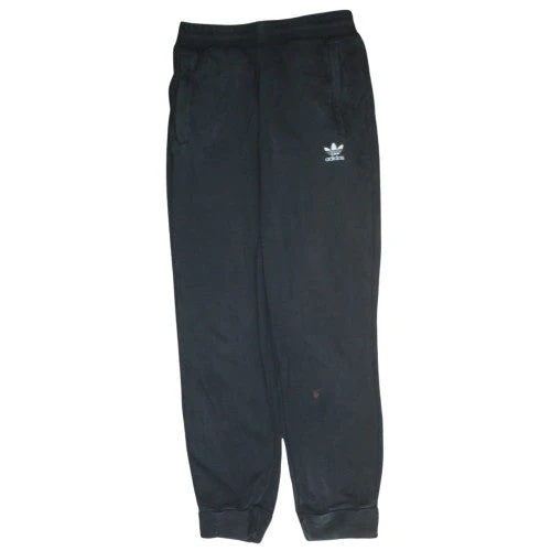 adidas Mens Black Small Jogger Fleece Trousers Regular Fit