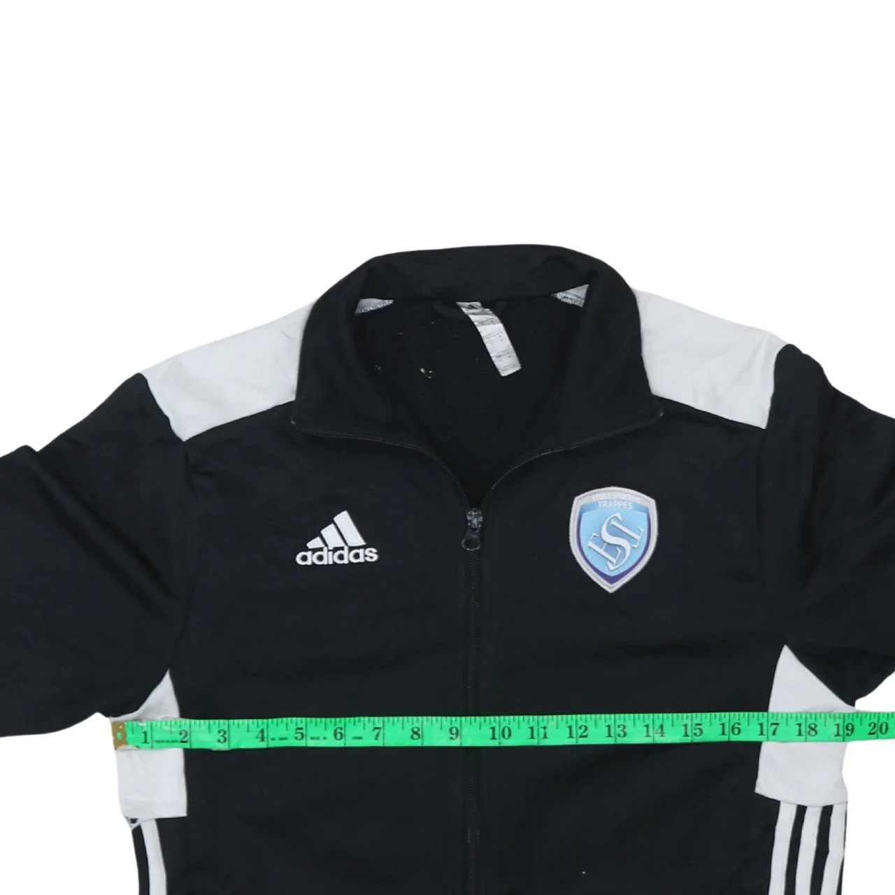 Adidas Men's Black Small Track Jacket Full Zip Sports Top - Image 2