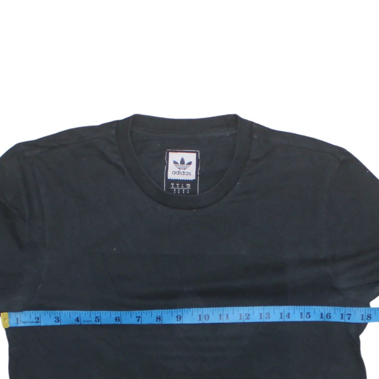 Adidas Men's Black Small Trefoil Logo Cotton T-Shirt - Image 3