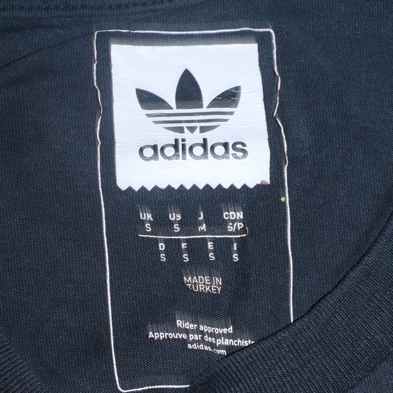 Adidas Men's Black Small Trefoil Logo Cotton T-Shirt - Image 5