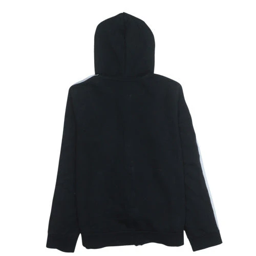 Adidas Men's Black XL Full Zip Hooded Fleece Sweatshirt - Image 4