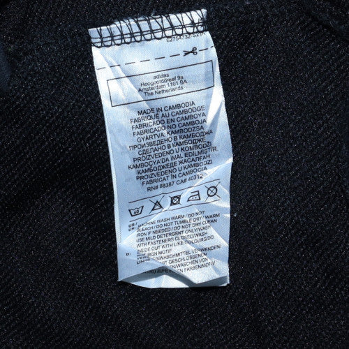 Adidas Men's Black XL Full Zip Hooded Fleece Sweatshirt - Image 5
