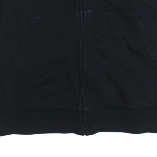 Adidas Men's Black XL Full Zip Hooded Fleece Sweatshirt - Image 7