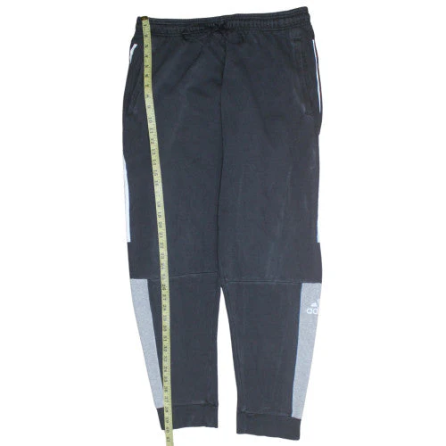 Adidas Men's Black XL Jogger Sweatpants Tapered Fleece Trousers - Image 2