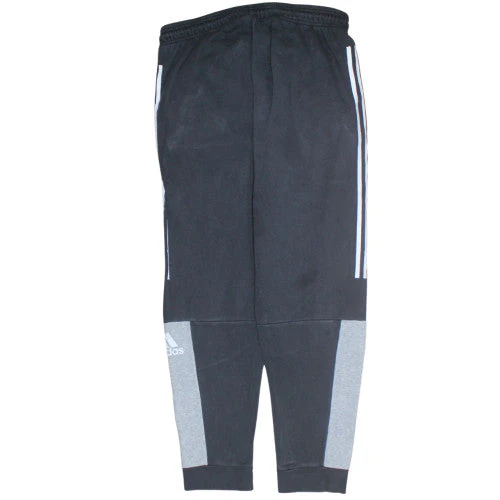 Adidas Men's Black XL Jogger Sweatpants Tapered Fleece Trousers - Image 4