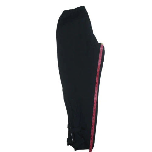 Adidas Men's Black XL Jogger Trousers with Reflective Zip Detail - Image 2