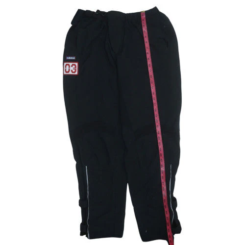 Adidas Men's Black XL Jogger Trousers with Reflective Zip Detail - Image 3
