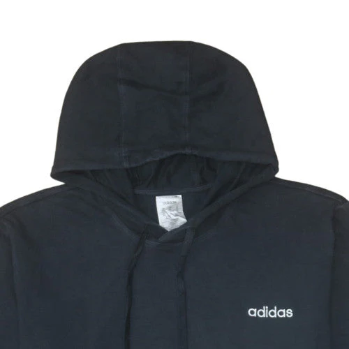 adidas Men's Black XL Pullover Hoodie Fleece Sportswear - Image 8