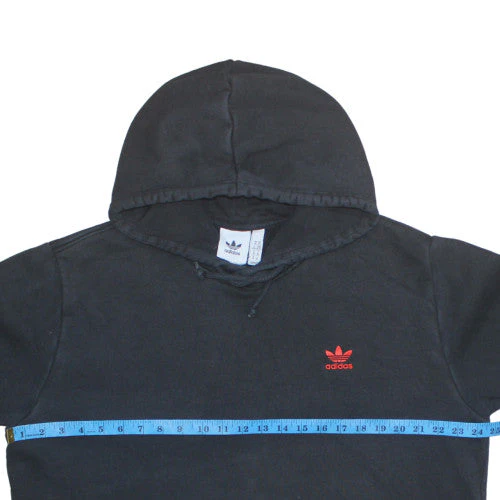 adidas Men's Black XL Pullover Hoodie Fleece Sportswear - Image 2