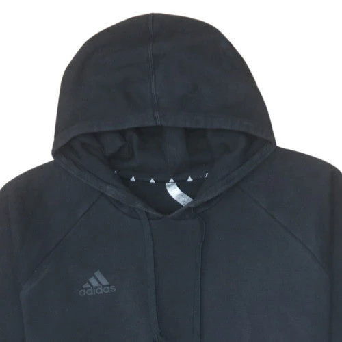 Adidas Men's Black XL Pullover Hoodie Fleece Sportswear - Image 8