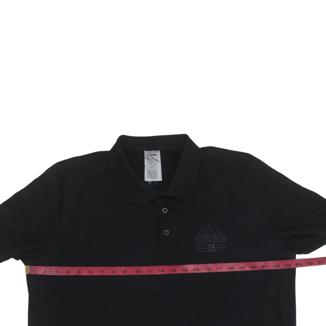 Adidas Men's Black XL Short Sleeve Polo Shirt Classic Fit - Image 2