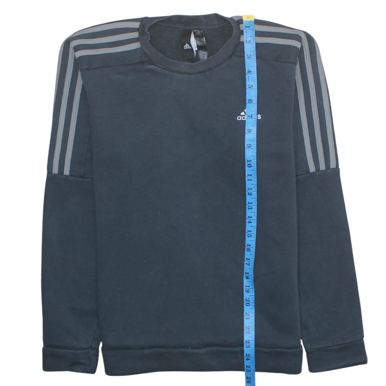 Adidas Men's Black XS Crew Neck Pullover Sweatshirt Sportswear - Image 3