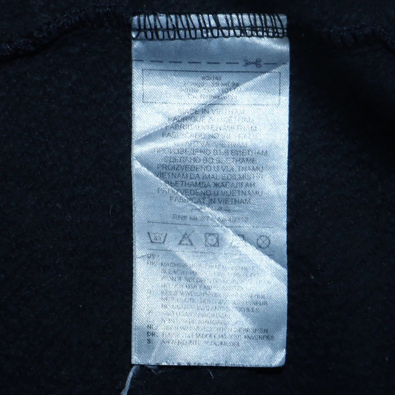 Adidas Men's Black XS Crew Neck Pullover Sweatshirt Sportswear - Image 6