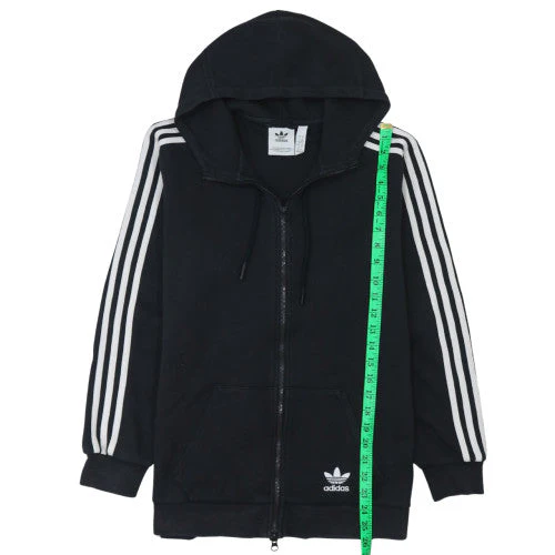 Adidas Mens Black XS Full Zip Hooded Sweatshirt Fleece Hoodie - Image 3