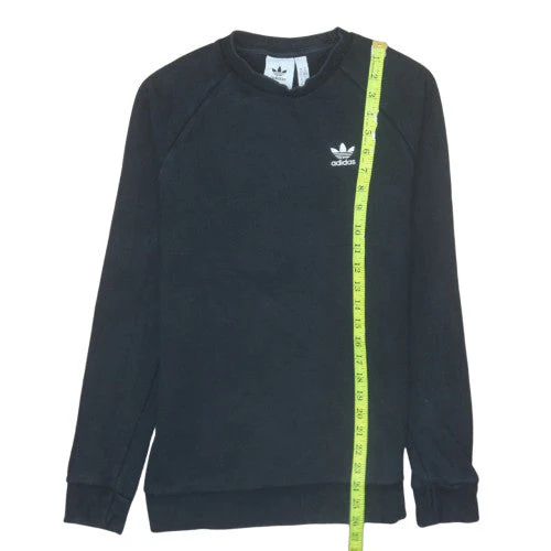 Adidas Men's Black XS Pullover Sweatshirt Crew Neck Fleece - Image 2