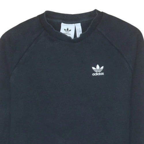Adidas Men's Black XS Pullover Sweatshirt Crew Neck Fleece - Image 7