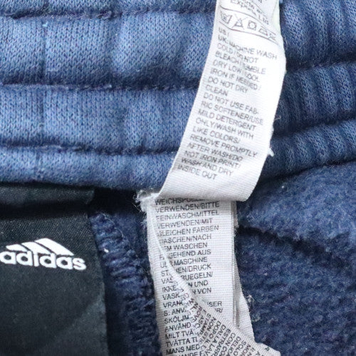 Adidas Men's Blue Cotton Joggers L Logo Tapered Fit - Image 6
