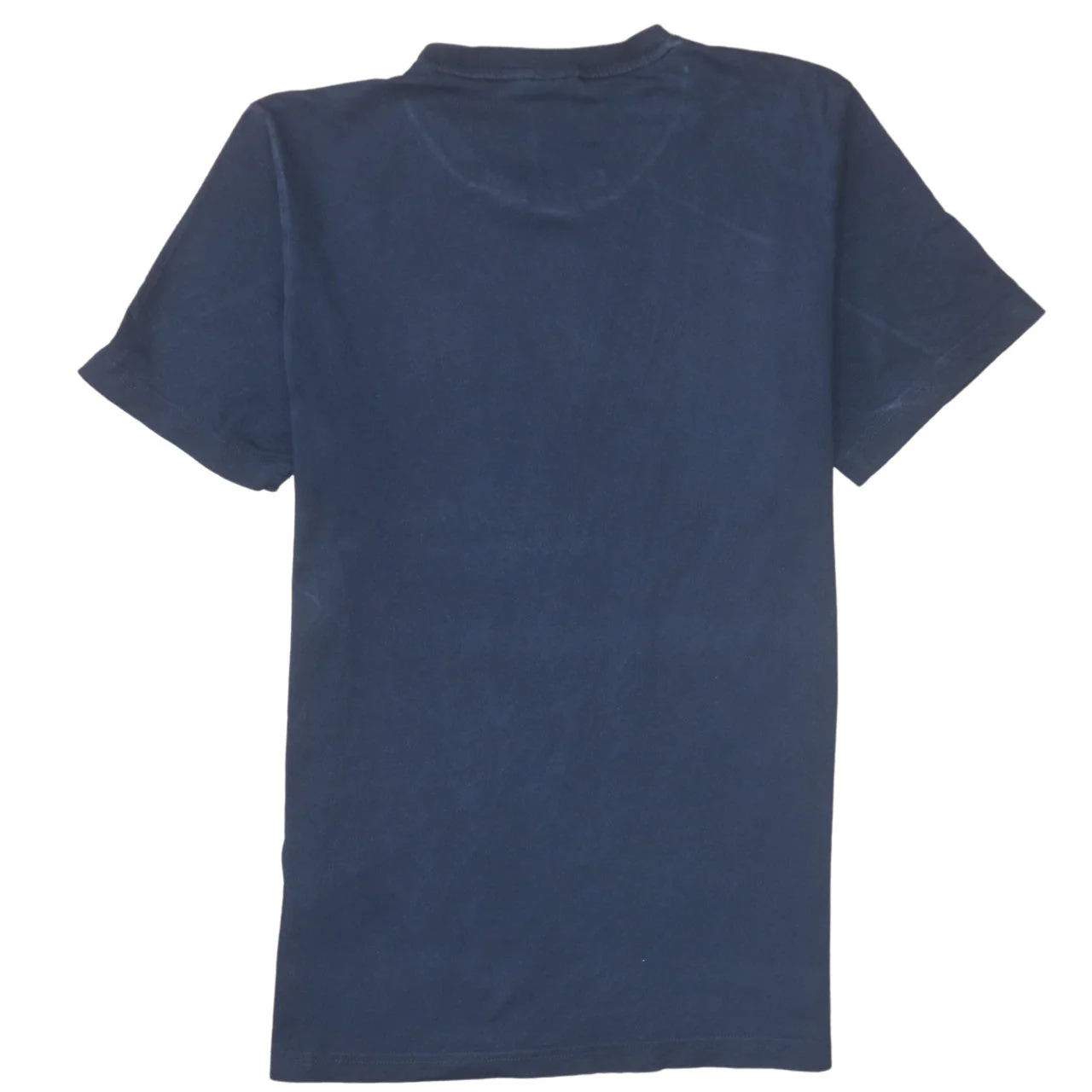 Adidas Men's Blue Crew Neck Graphic Logo T-Shirt Size M - Image 4