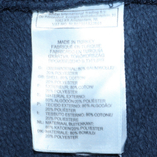 Adidas Men's Blue Crew Neck Pullover Sweatshirt L Regular Fit - Image 5