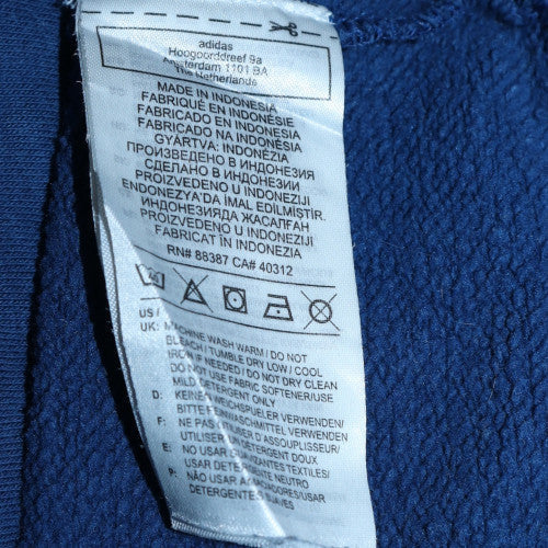 Adidas Men's Blue Crew Neck Pullover Sweatshirt Size L - Image 6