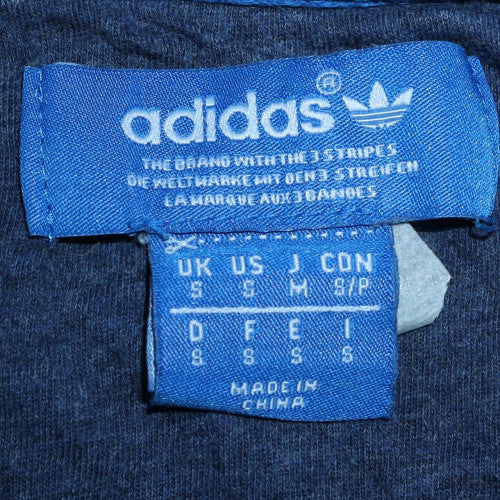Adidas Mens Blue Crew Neck Pullover Sweatshirt Size S - Image 5