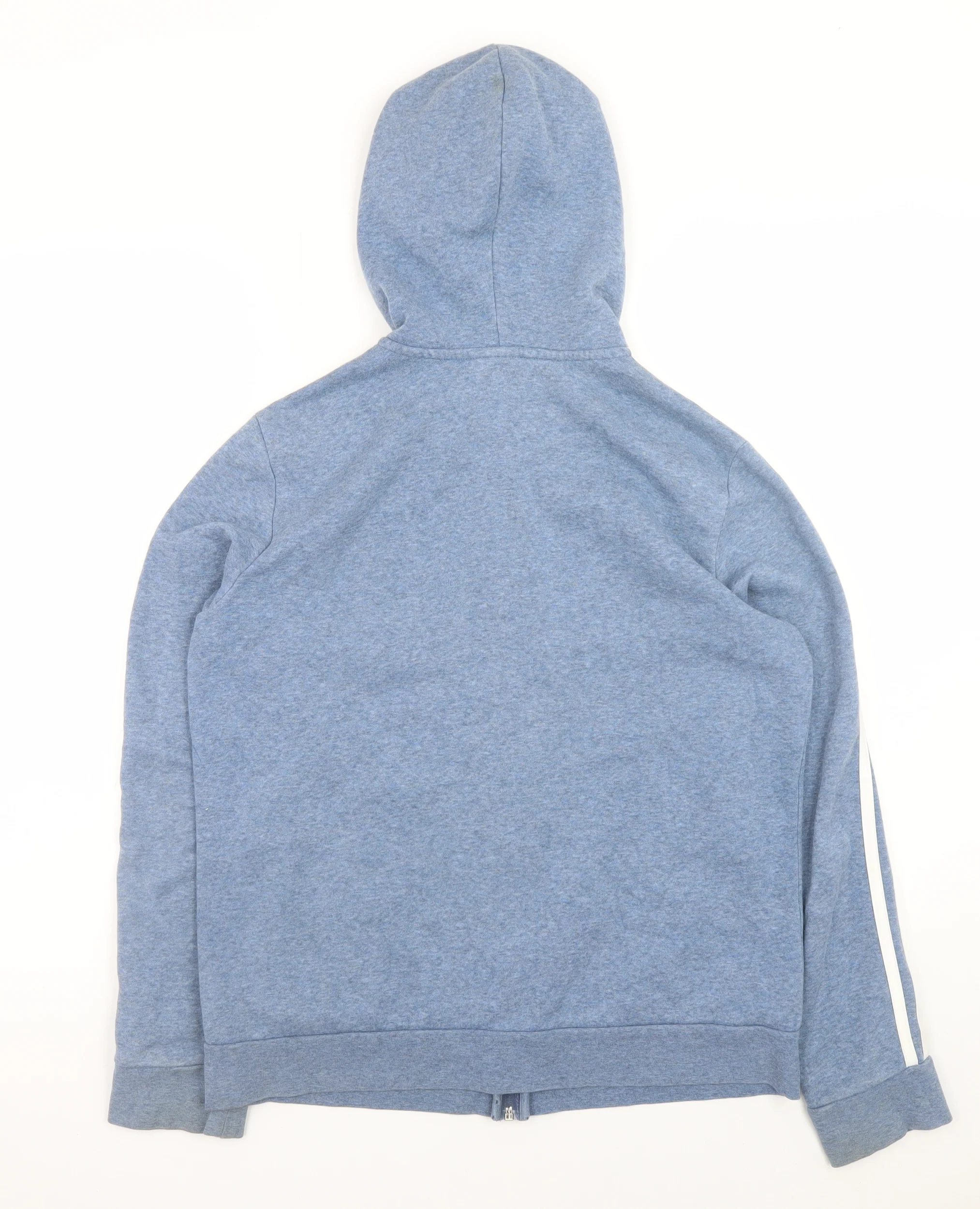 adidas Men's Blue Full Zip Hoodie Size L Sportswear - Image 3