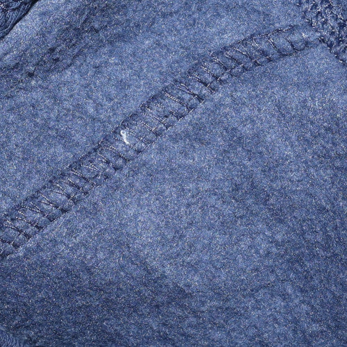 Adidas Mens Blue Full Zip Sweatshirt L Regular Fleece 1919 Logo - Image 8