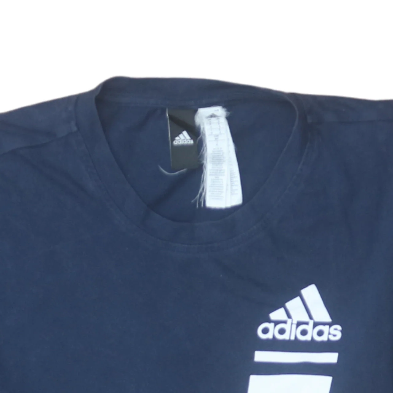 Adidas Men's Blue Graphic Logo Sports T-Shirt Size S - Image 8