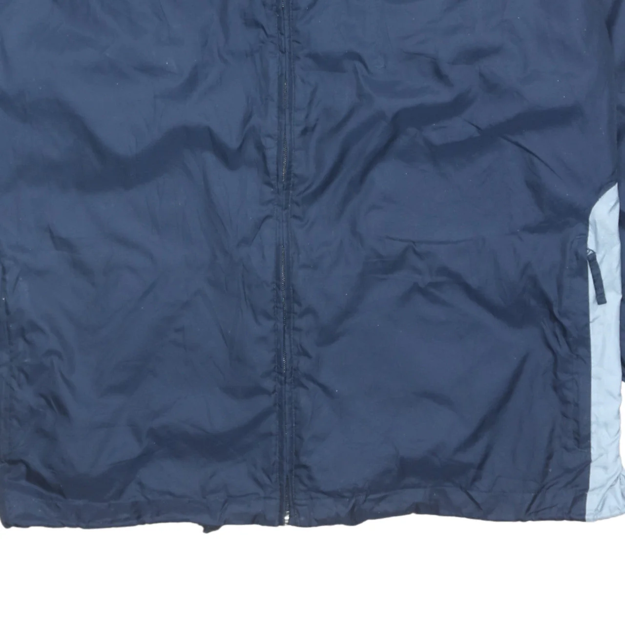 Adidas Men's Blue Hooded Windbreaker Jacket Size L - Image 8