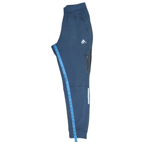 Adidas Men's Blue Jogger Trousers Regular Fit Size S - Image 3