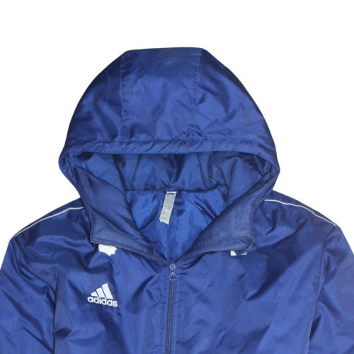Adidas Men's Blue L Hooded Water Resistant Parka Coat - Image 7
