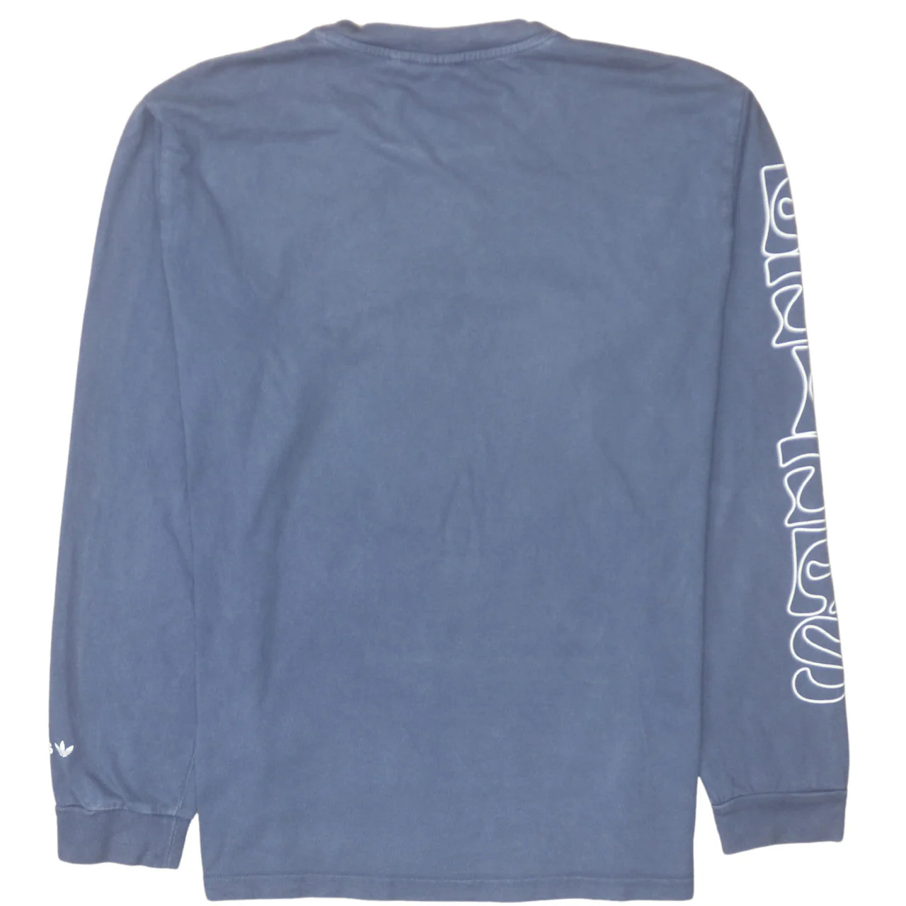 Adidas Men's Blue Long Sleeve Graphic Cotton Top Size L - Image 4