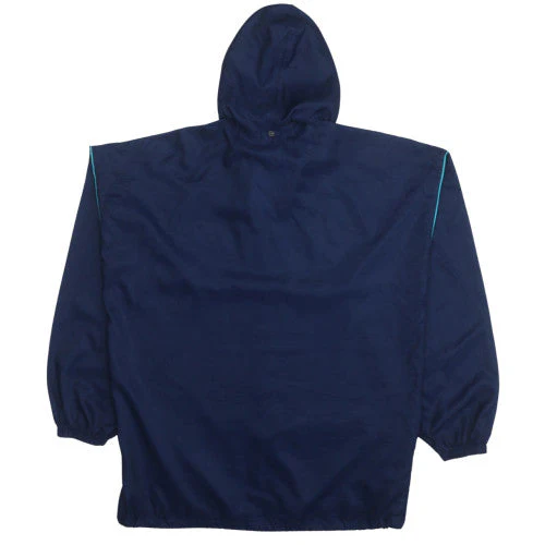 Adidas Men's Blue Medium Windbreaker Hooded Jacket - Image 4