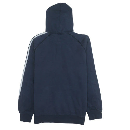 Adidas Men's Blue Pullover Hoodie Medium Regular Fit Sportswear - Image 4