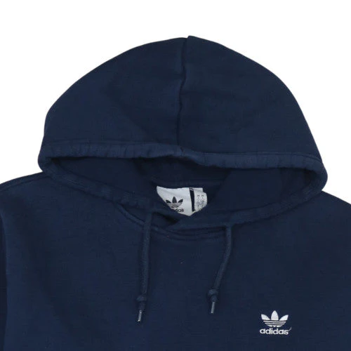 Adidas Men's Blue Pullover Hoodie Size L Fleece Sportswear - Image 8