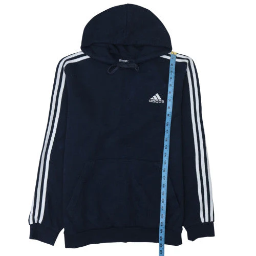 Adidas Men's Blue Pullover Hoodie Size M Sports Fleece - Image 3