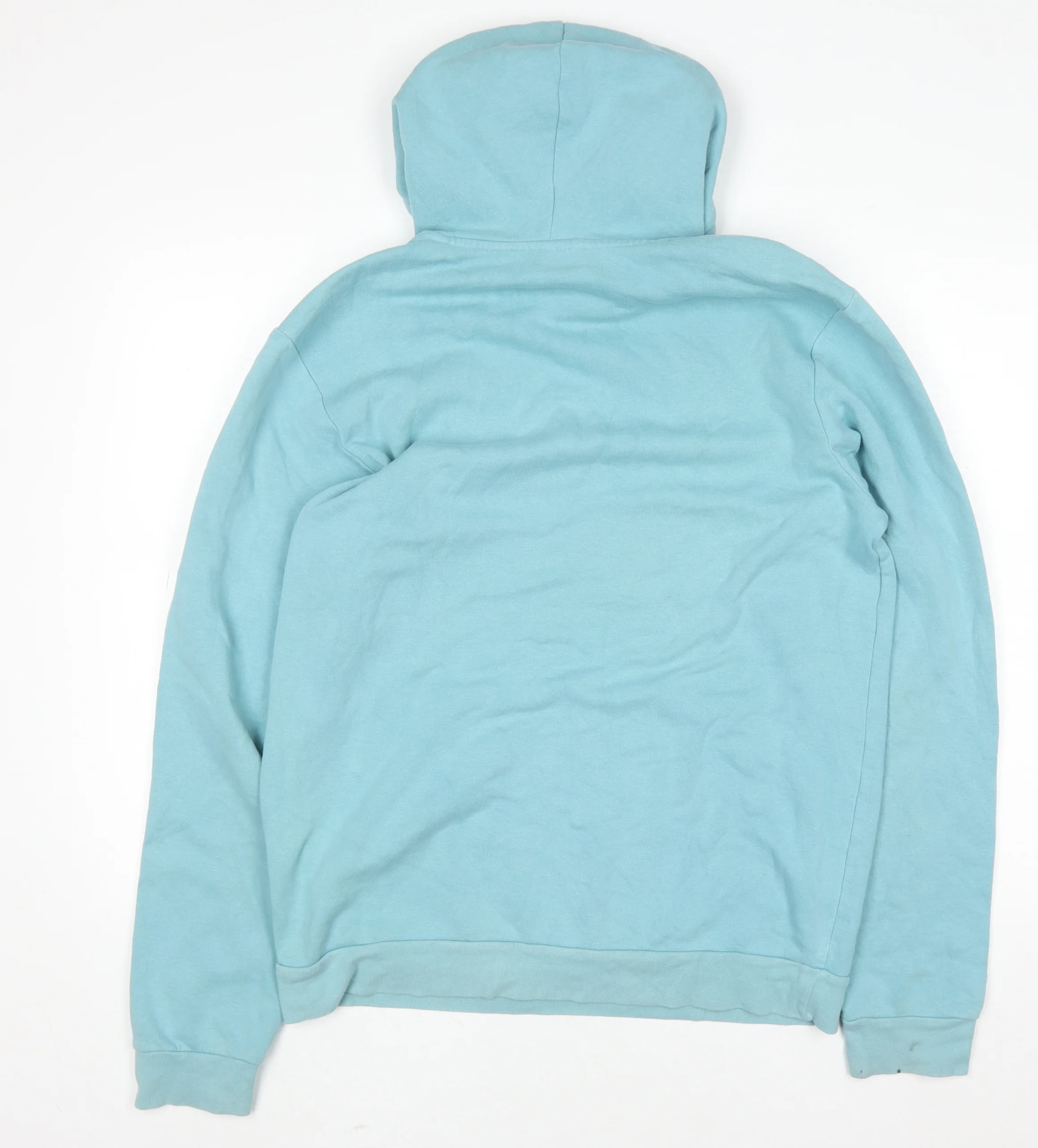 Adidas Men's Blue Pullover Hoodie Size M Sports Logo Fleece - Image 3
