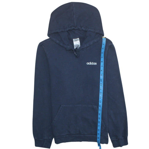 Adidas Men's Blue Pullover Hoodie Size S Regular Fit Sportswear - Image 2