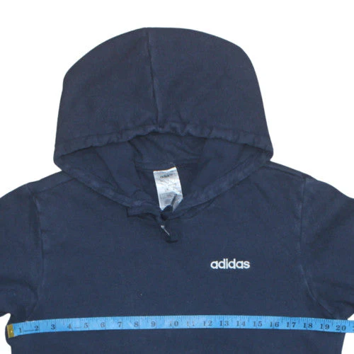 Adidas Men's Blue Pullover Hoodie Size S Regular Fit Sportswear - Image 3