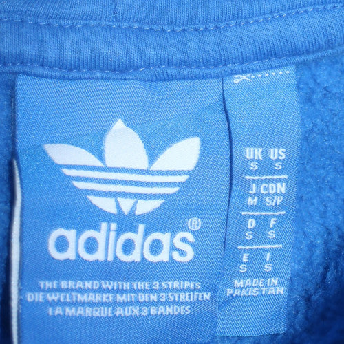 Adidas Men's Blue Pullover Hoodie Small Regular Fit Graphic Fleece - Image 5