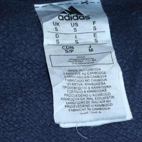 Adidas Men's Blue Pullover Sweatshirt Small Regular Fit - Image 6