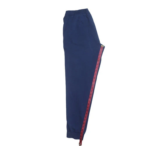 Adidas Men's Blue S Regular Fit Fleece Sweatpants - Image 2