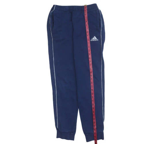 Adidas Men's Blue S Regular Fit Fleece Sweatpants - Image 3