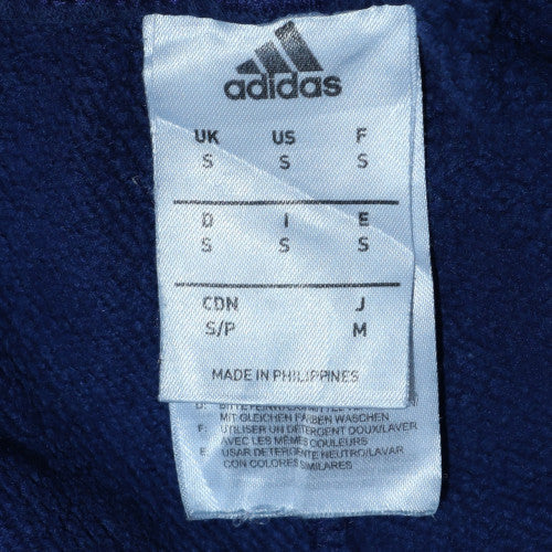 Adidas Men's Blue S Regular Fit Fleece Sweatpants - Image 5