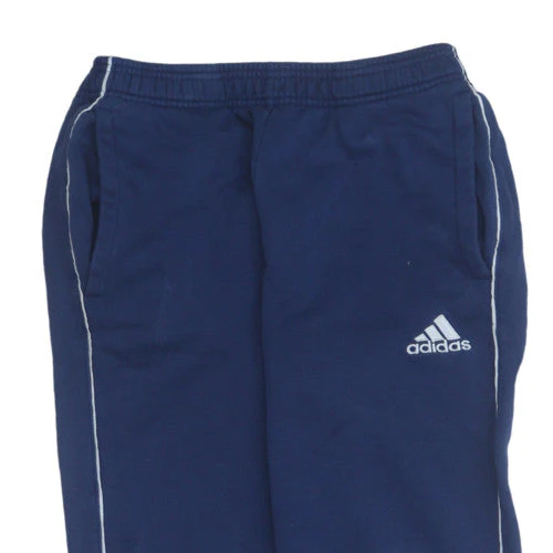 Adidas Men's Blue S Regular Fit Fleece Sweatpants - Image 7