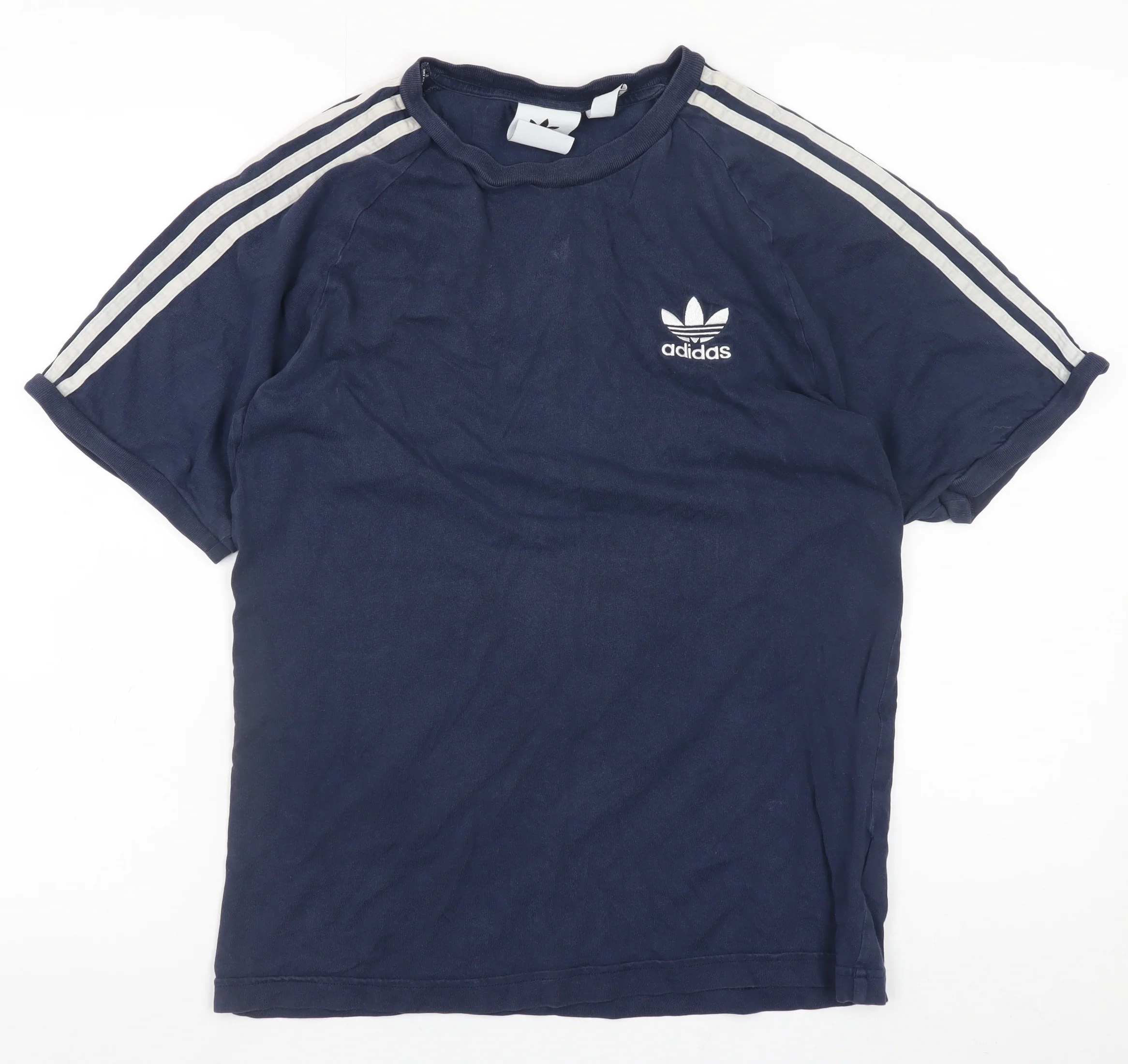 adidas Men's Blue Small Trefoil Short Sleeve T-Shirt